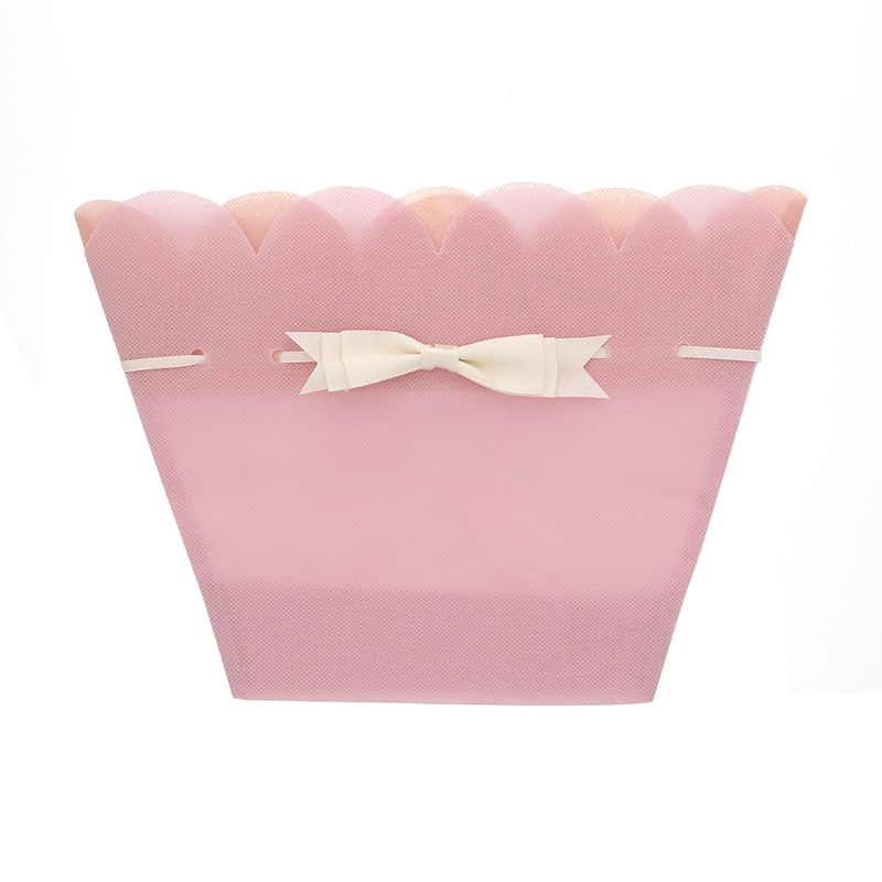 HEIKO 鉢カバー 不織布ポットバッグ 4号 ピンク 10枚/袋