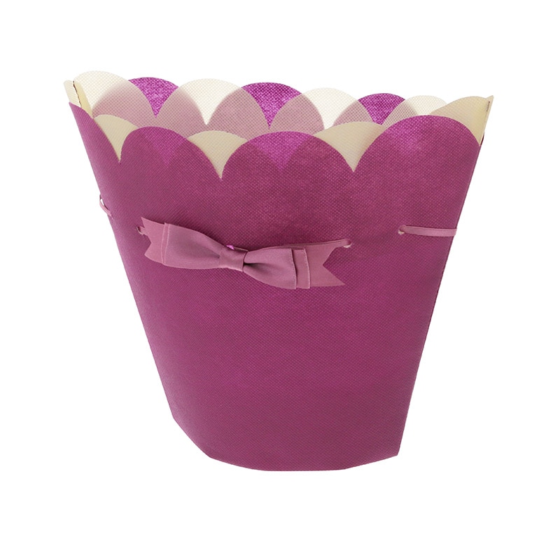 HEIKO 鉢カバー 不織布ポットバッグ 4号 ヴァイオレット 10枚/袋