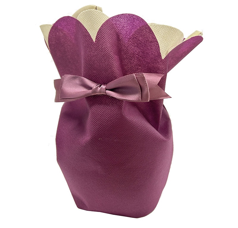 HEIKO 鉢カバー 不織布ポットバッグ 4号 ヴァイオレット 10枚/袋