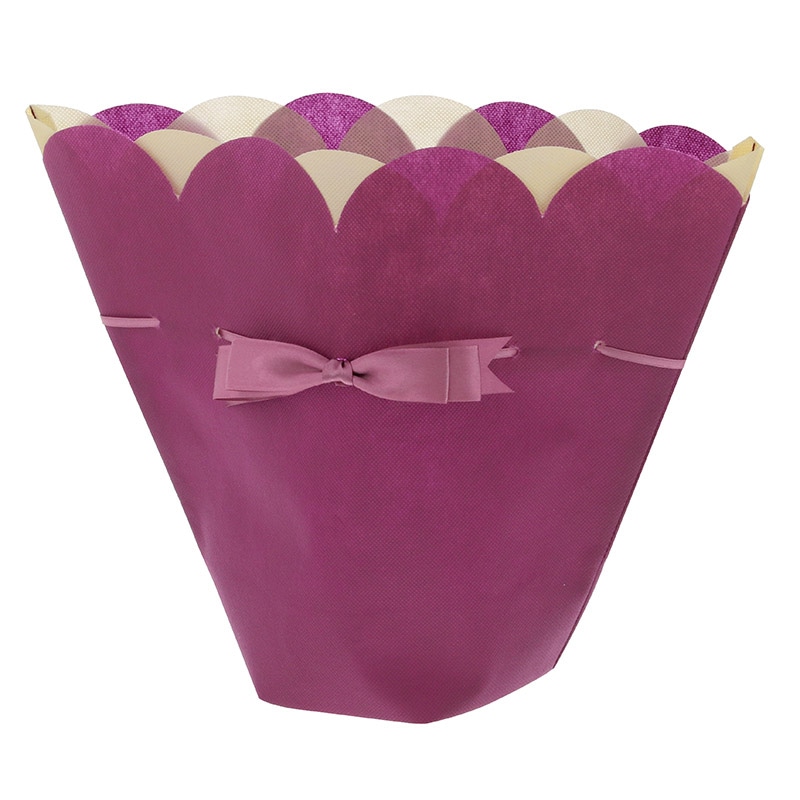 HEIKO 鉢カバー 不織布ポットバッグ 5号 ヴァイオレット 10枚/袋