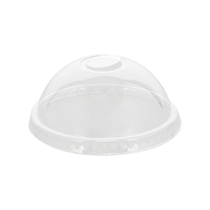 HEIKO 透明カップ A-PET ドーム蓋 口径92mm用 C穴付き 透明 50個/袋
