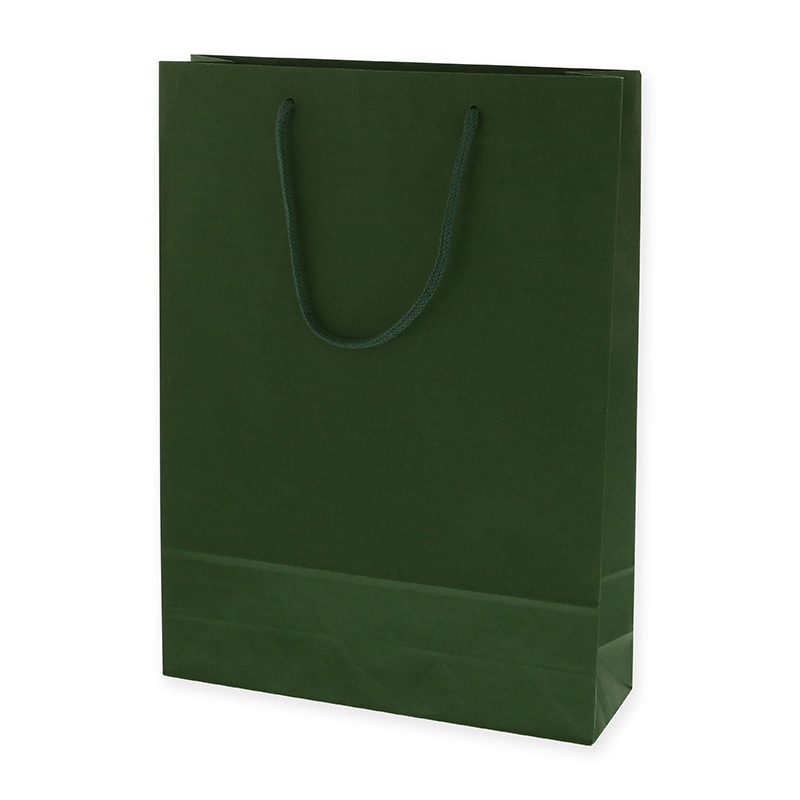 HEIKO 紙袋 カラーチャームバッグ 2才 グリーン 10枚/袋