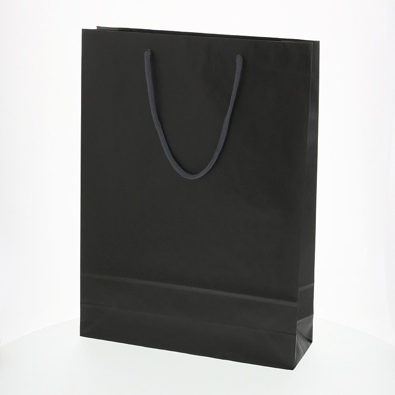 HEIKO 紙袋 カラーチャームバッグ 2才 黒 10枚/袋