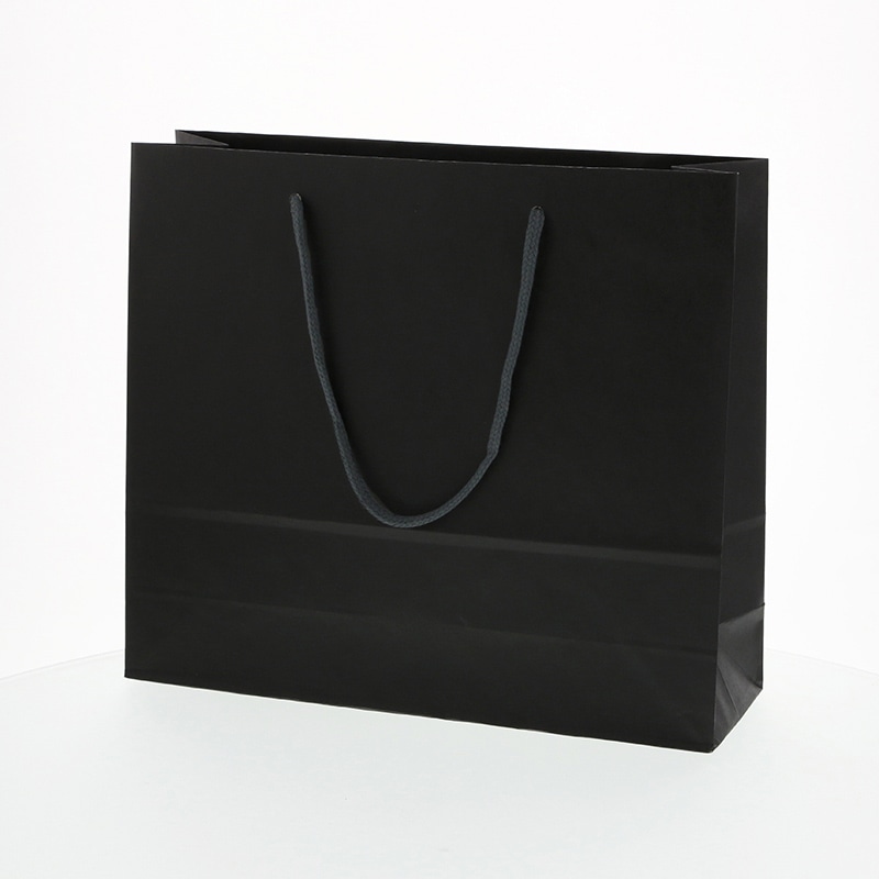 HEIKO 紙袋 カラーチャームバッグ 3才 黒 10枚/袋