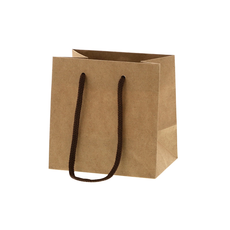 HEIKO 紙袋 カラーチャームバッグ MW クラフト 10枚/袋