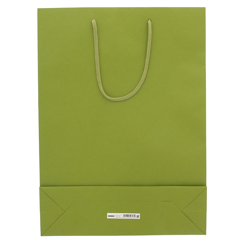 HEIKO 紙袋 カラーチャームバッグ 2才 ヒワ 10枚/袋