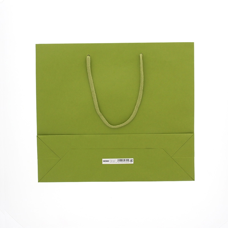 HEIKO 紙袋 カラーチャームバッグ 3才 ヒワ 10枚/袋