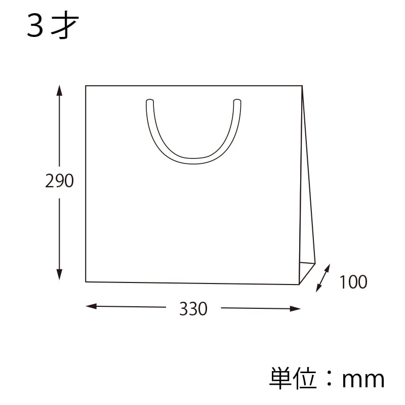 HEIKO 紙袋 カラーチャームバッグ 3才 アズキ 10枚/袋