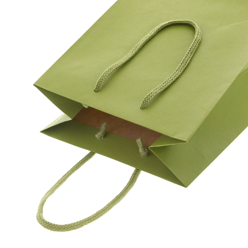 HEIKO 紙袋 カラーチャームバッグ 20-12 ヒワ 10枚/袋