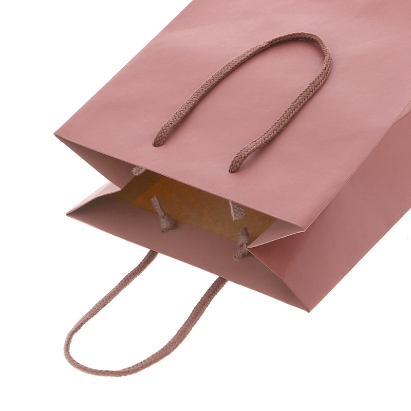 HEIKO 紙袋 カラーチャームバッグ 20-12 アズキ 10枚/袋