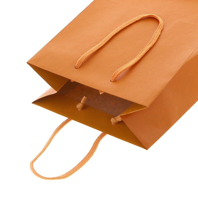 HEIKO 紙袋 カラーチャームバッグ 20-12 オレンジ 10枚/袋