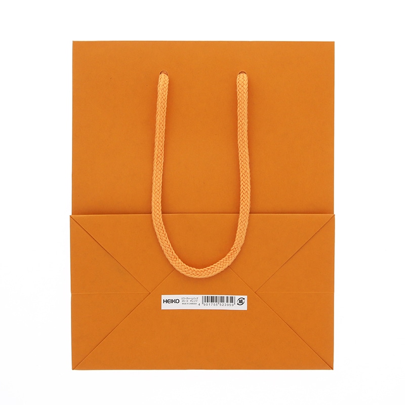 HEIKO 紙袋 カラーチャームバッグ 20-12 オレンジ 10枚/袋