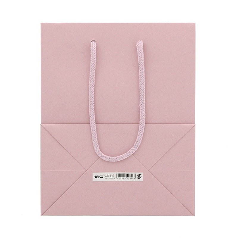 HEIKO 紙袋 カラーチャームバッグ 20-12 ピンク 10枚/袋