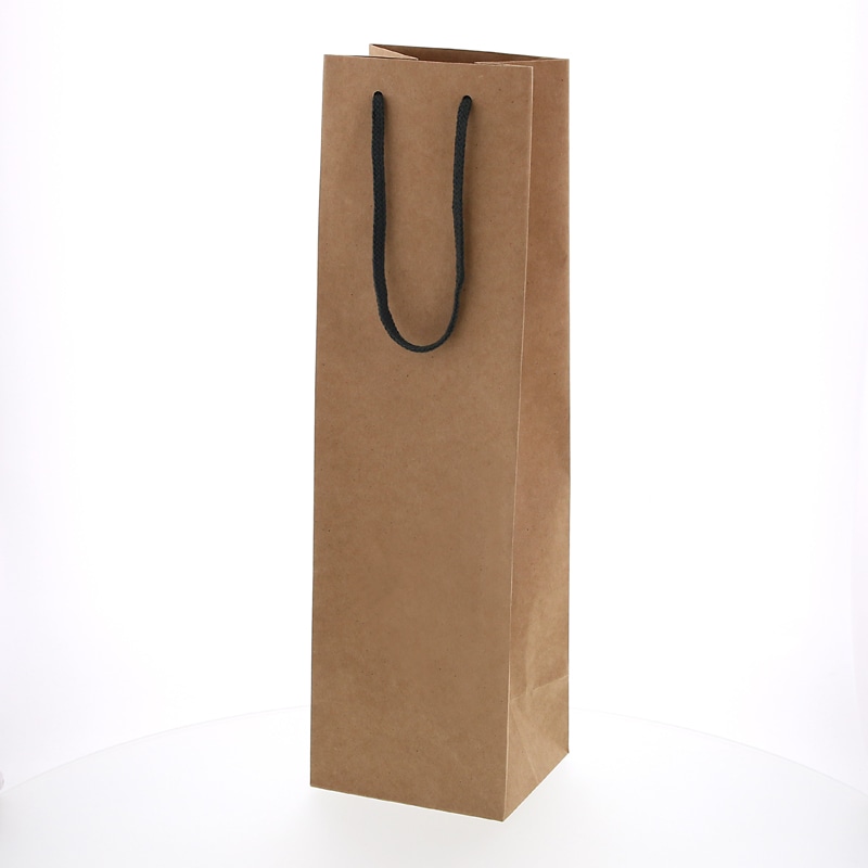 HEIKO 紙袋 カラーチャームバッグ 一升瓶用 クラフト 10枚/袋