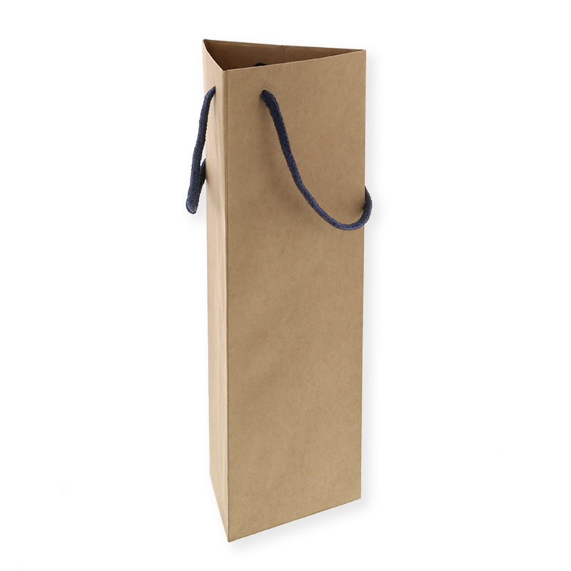 HEIKO 紙袋 トライアングルバッグ ワイン1本 クラフト 10枚/袋