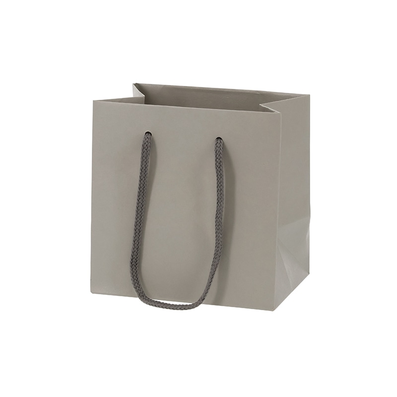 HEIKO 手提げ紙袋 カラーチャームバッグ MW グレー 10枚/袋