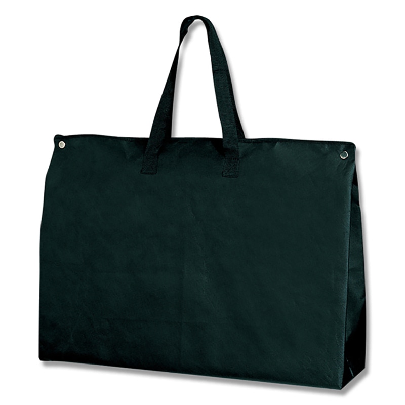 HEIKO 不織布手提げ袋 Fバッグ チャック付LL 黒 5枚/袋