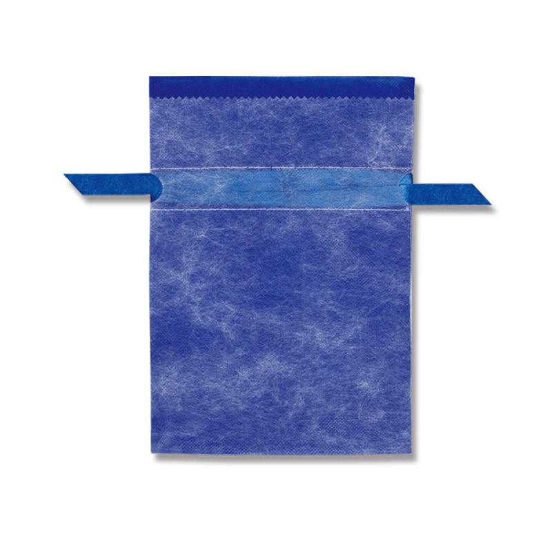 HEIKO 不織布巾着袋 Fバッグ Wシャンテタイプ S 無地 ネイビー 10枚/袋