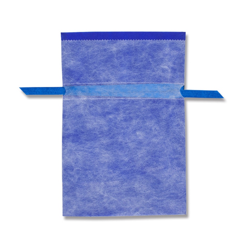 >HEIKO 不織布巾着袋 Fバッグ Wシャンテタイプ M 無地 ネイビー 10枚/袋