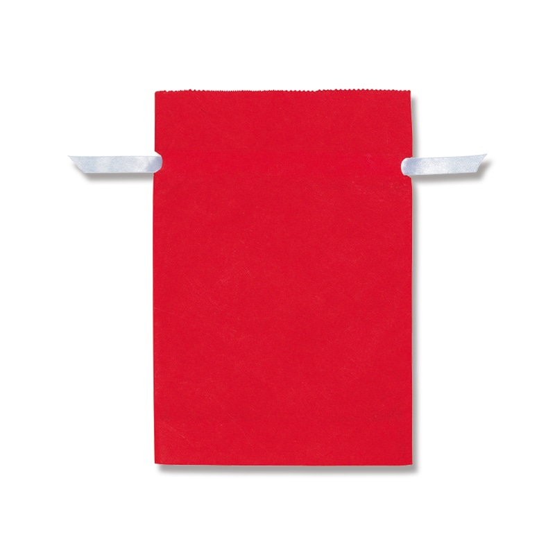 HEIKO 不織布巾着袋 Fシャンテバッグ 37-53 赤 5枚/袋