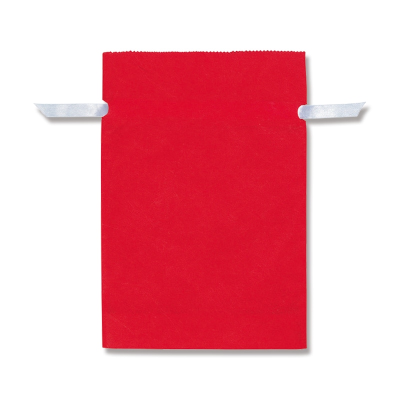 HEIKO 不織布巾着袋 Fシャンテバッグ 45-64 赤 5枚/袋