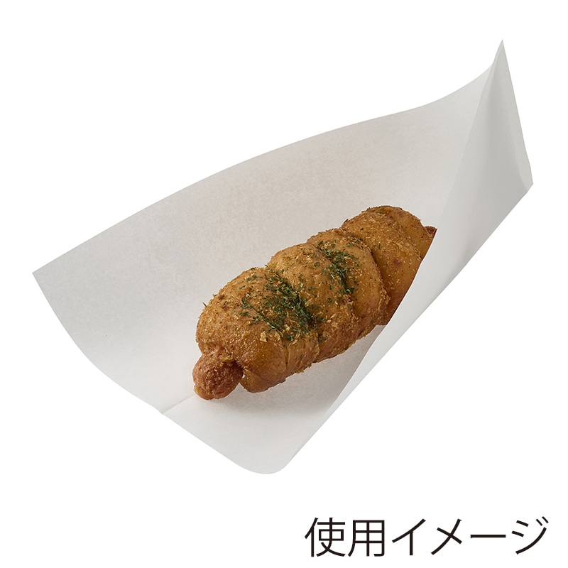 HEIKO エコホットドッグスリーブ L 白無地 100枚/袋