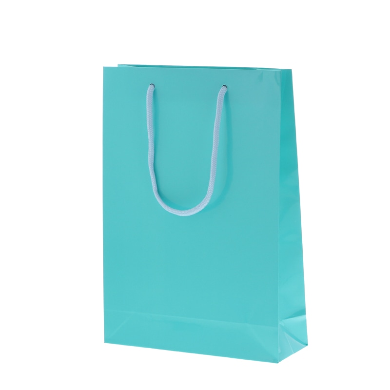 HEIKO 紙袋 ブライトバッグ SWT 浅葱 10枚/袋