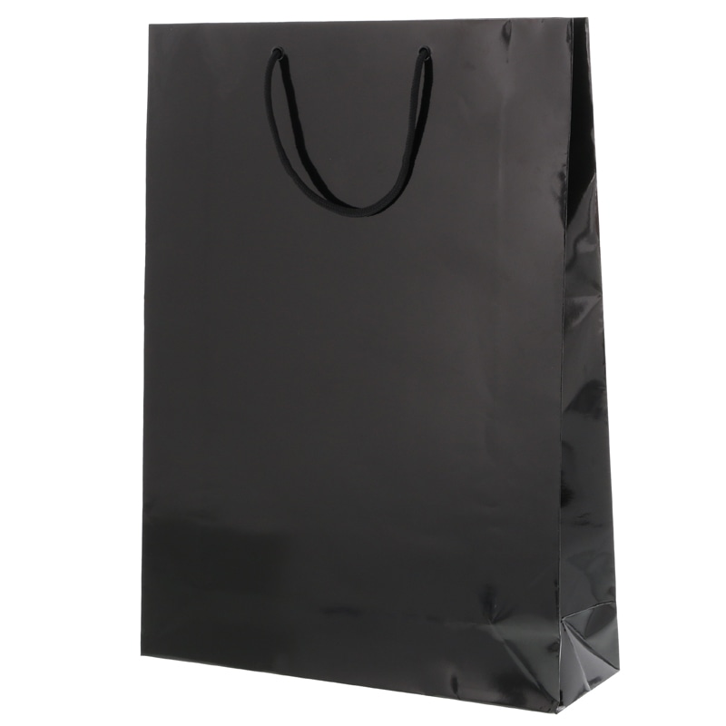 HEIKO 紙袋 ブライトバッグ KA 黒 10枚/袋