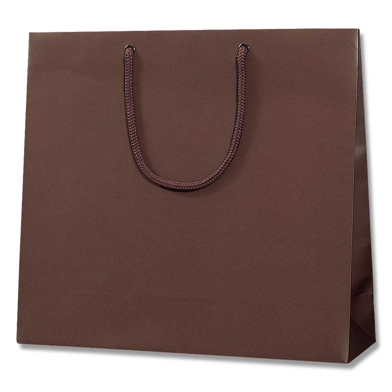 HEIKO 紙袋 ブライトバッグ GM チョコブラウンMT(マットPP貼り) 10枚/袋