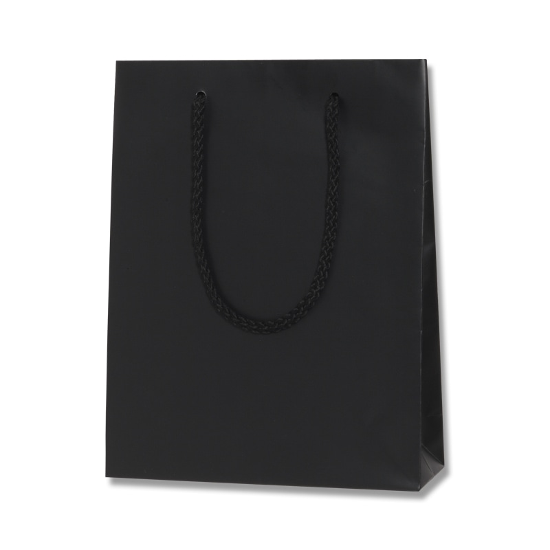 HEIKO 紙袋 ブライトバッグ MM 黒MT(マットPP貼り) 10枚/袋