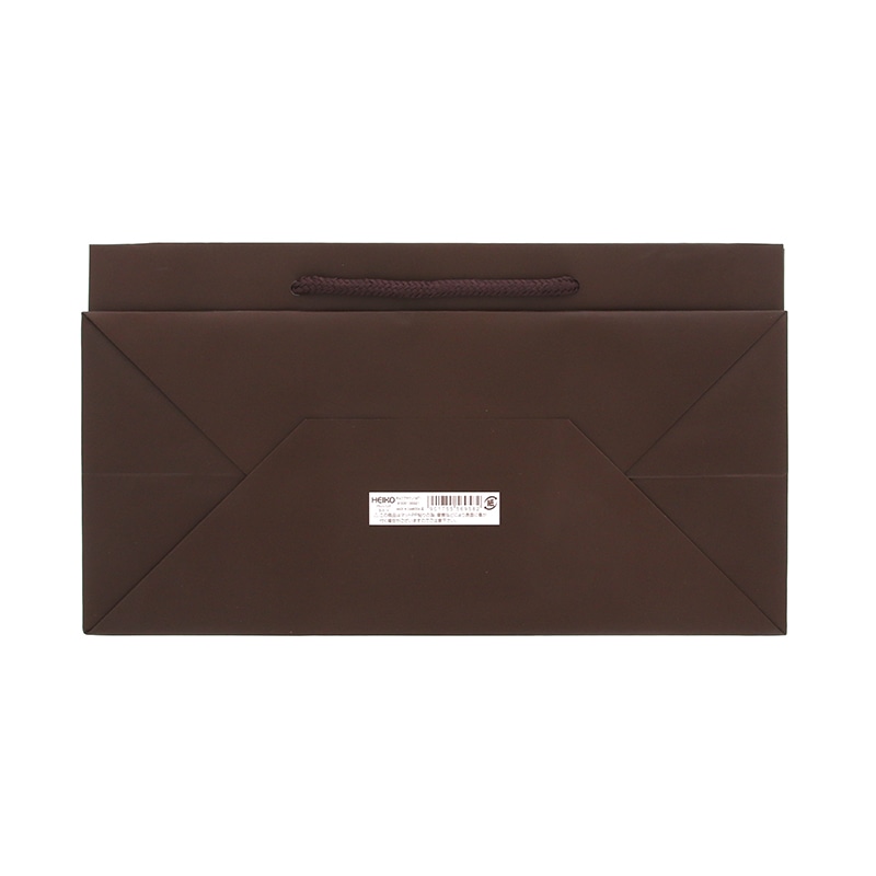 HEIKO 紙袋 ブライトバッグ 30.5-14 チョコブラウン(マットPP貼り) 10枚/袋
