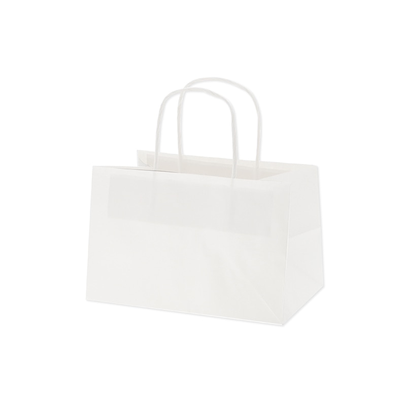 HEIKO 手提げ紙袋 オブロングバッグ 23-15 白無地 20枚/袋