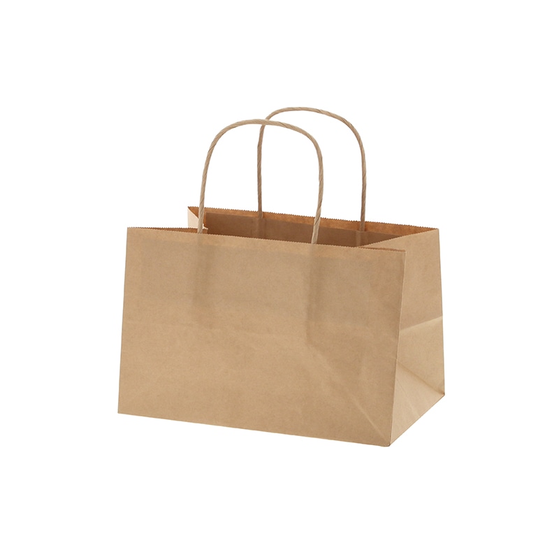 HEIKO 手提げ紙袋 オブロングバッグ 23-15 未晒無地 20枚/袋