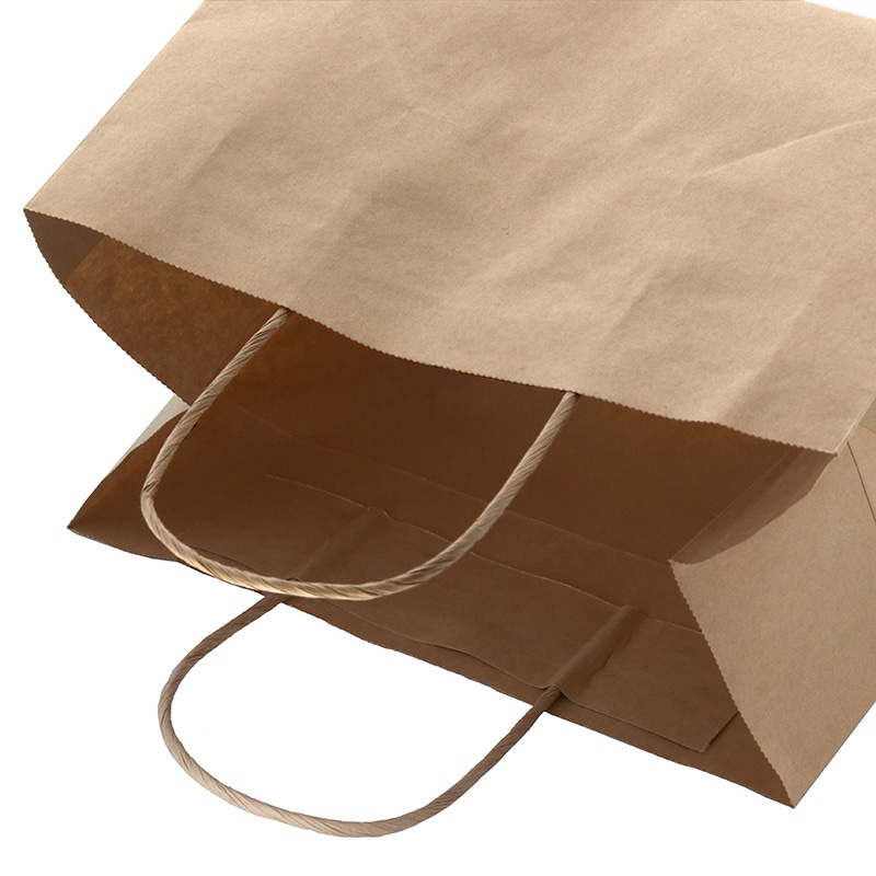 HEIKO 手提げ紙袋 オブロングバッグ 26-17 未晒無地 20枚/袋