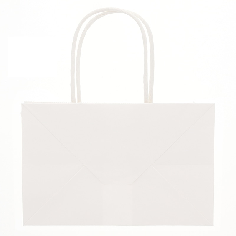 HEIKO 手提げ紙袋 オブロングバッグ 20-13 白無地 20枚/袋 003279301