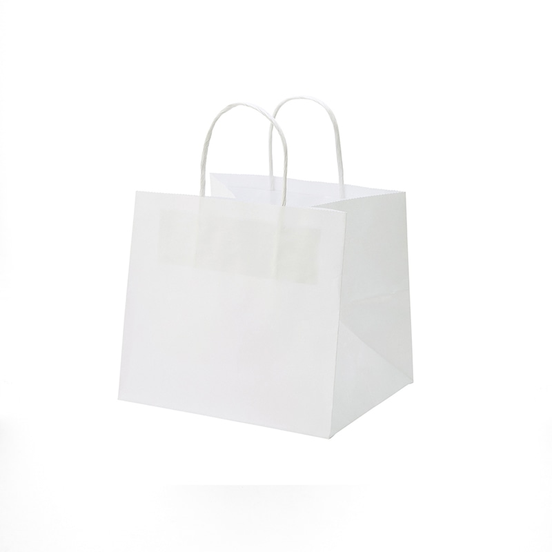 HEIKO 手提げ紙袋 オブロングバッグ 20-18 白無地 20枚/袋