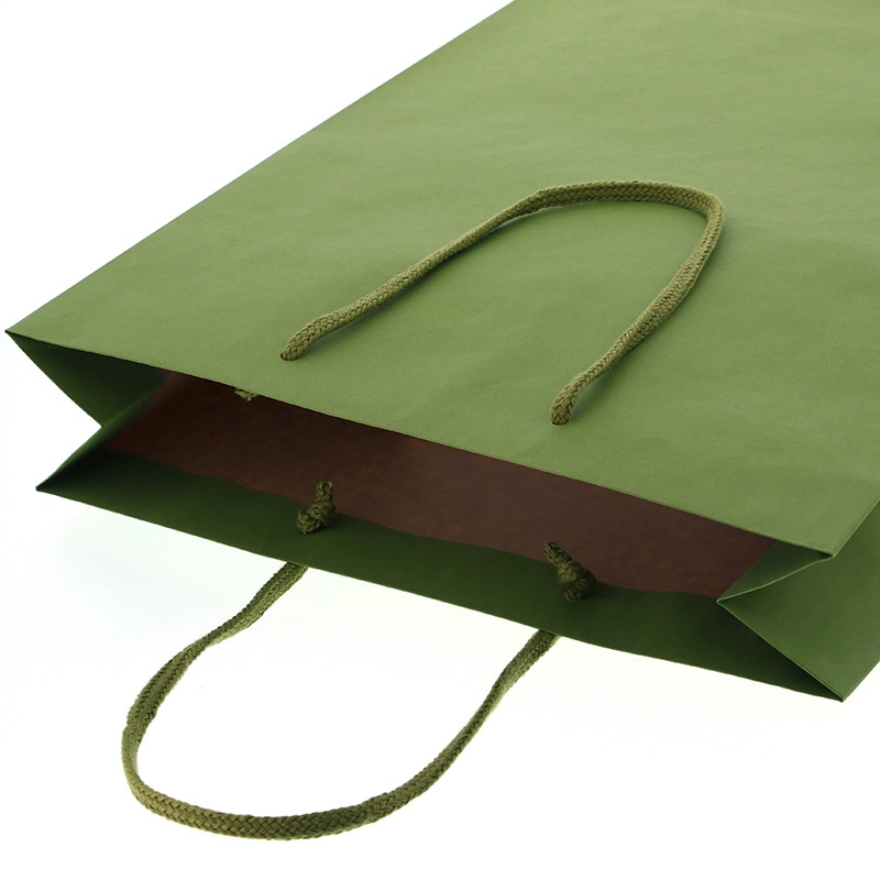 HEIKO 紙袋 プレーンチャームバッグ 2才 ヒワ 10枚/袋