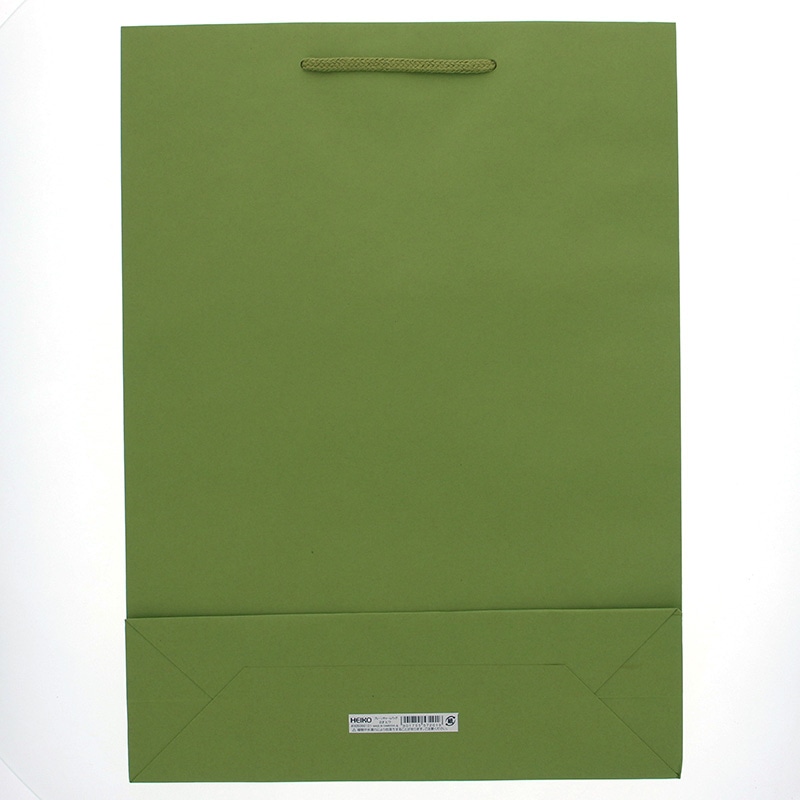 HEIKO 紙袋 プレーンチャームバッグ 2才 ヒワ 10枚/袋