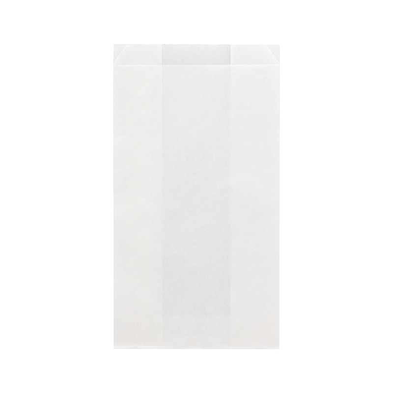 HEIKO NF(ノンフッ素)耐油ガゼットパック 中 白無地 100枚/袋