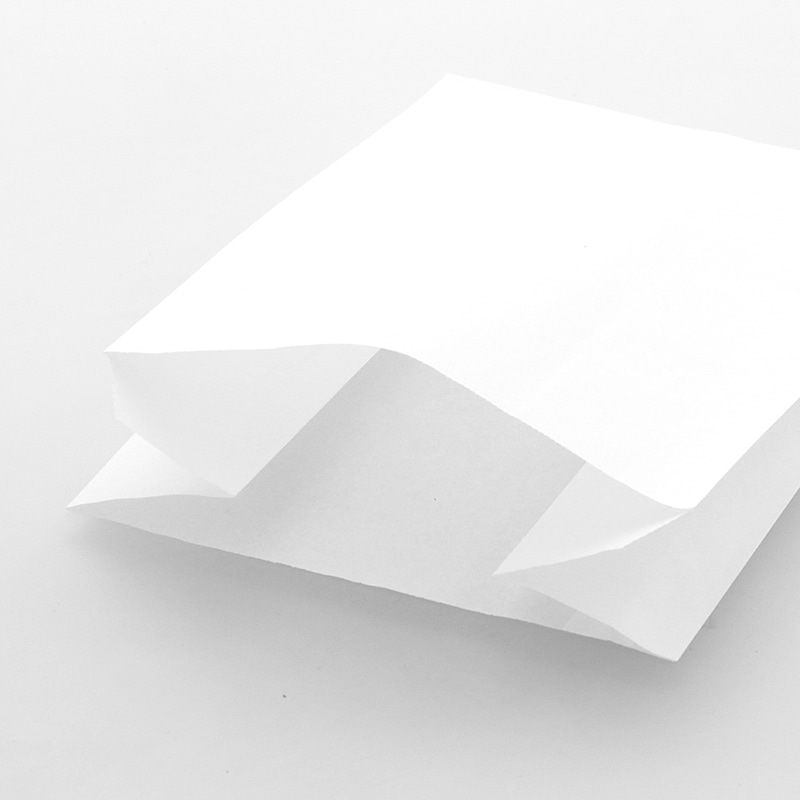 HEIKO NF(ノンフッ素)耐油ガゼットパック 大 白無地 100枚/袋