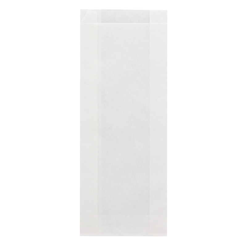 HEIKO NF(ノンフッ素)耐油ガゼットパック ロング 白無地 100枚/袋