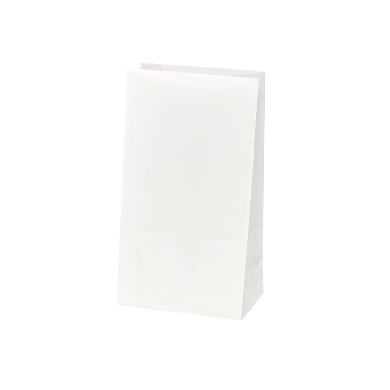 HEIKO NF(ノンフッ素)耐油角底袋 No.4 白無地 100枚/袋