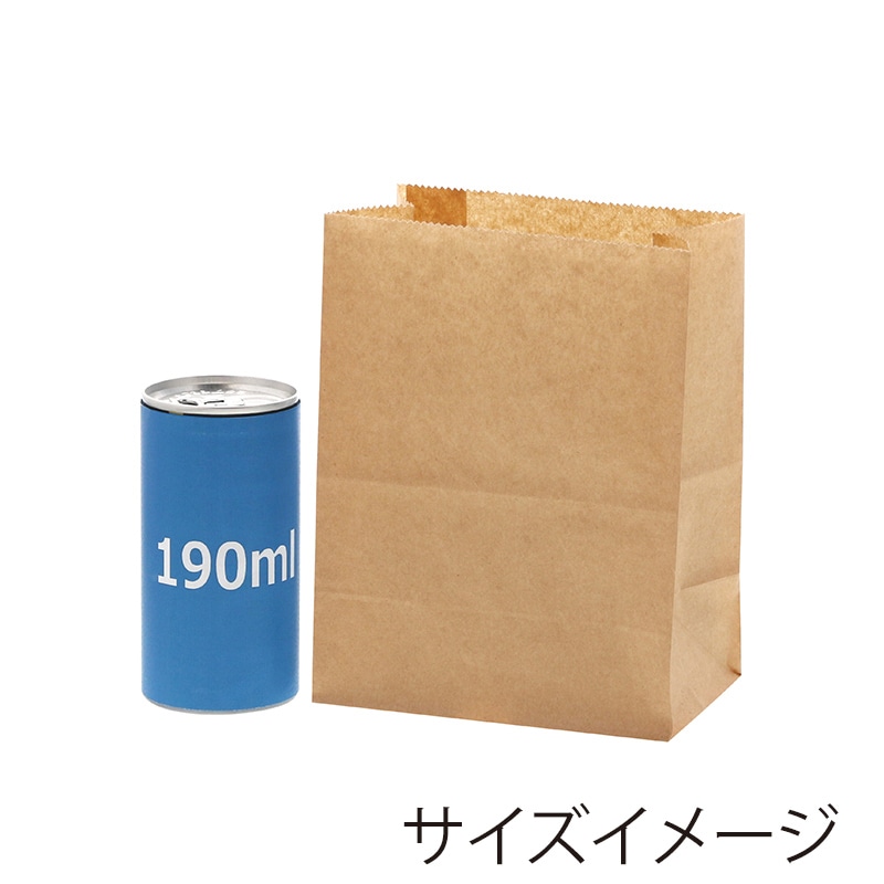 HEIKO NF(ノンフッ素)耐油角底袋 13-8 未晒無地 100枚/袋 004180321