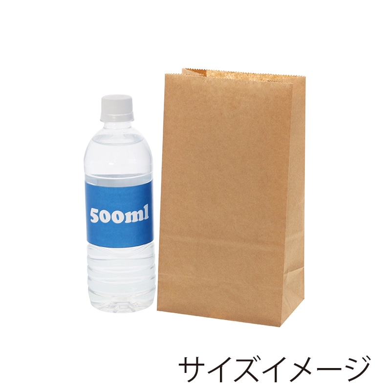 HEIKO NF(ノンフッ素)耐油角底袋 No.4 未晒無地 100枚/袋