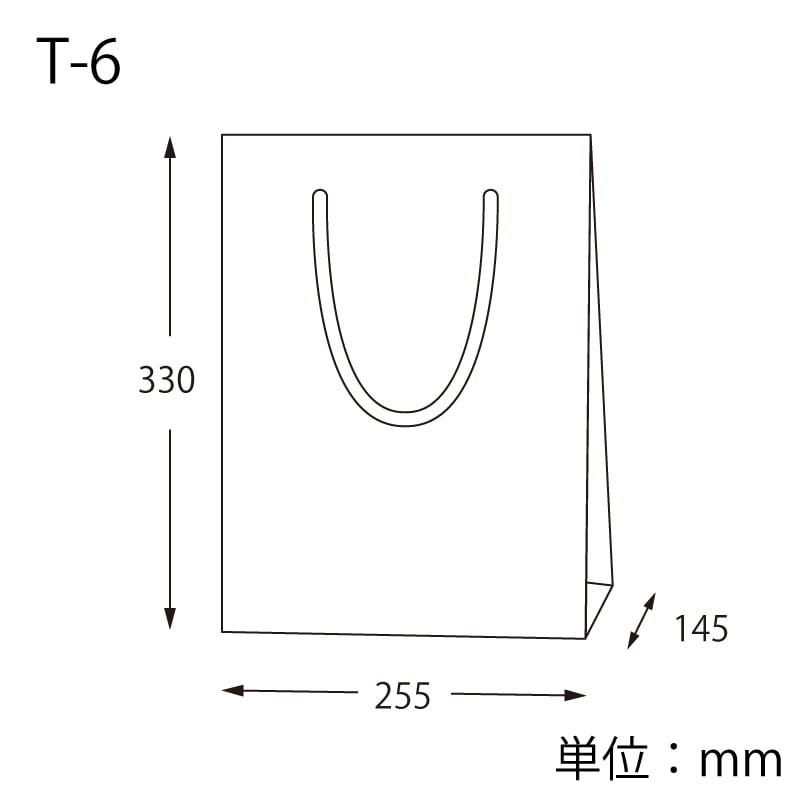 HEIKO 紙袋 Kバッグ T-6 N白エンボス 10枚/袋