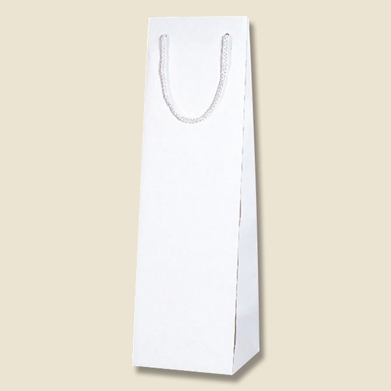 HEIKO 紙袋 Kバッグ ワイン1本 N白エンボス 10枚/袋