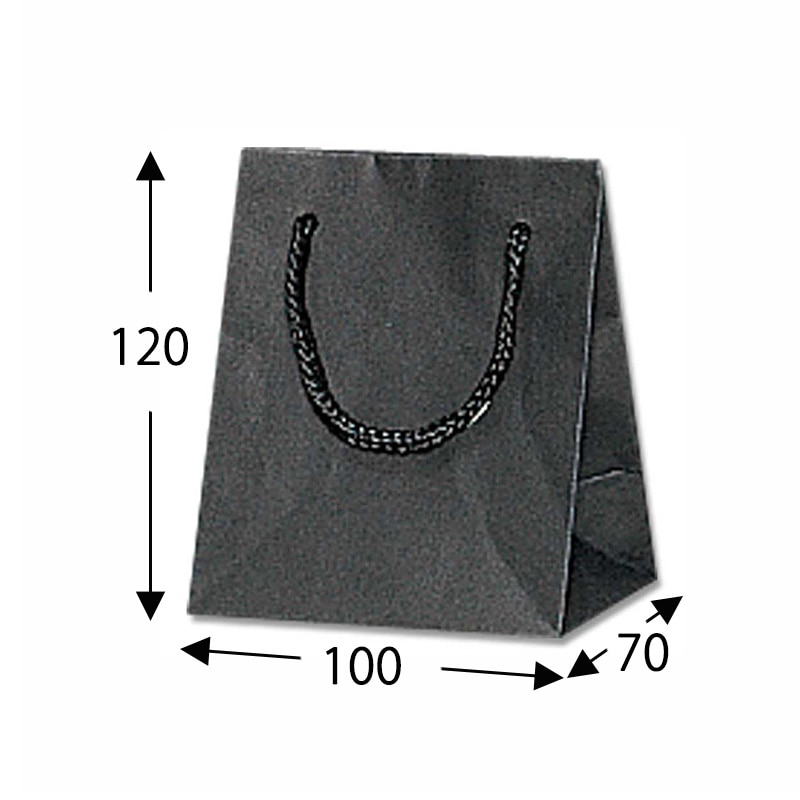 HEIKO 紙袋 Kバッグ T-5 黒 10枚/袋