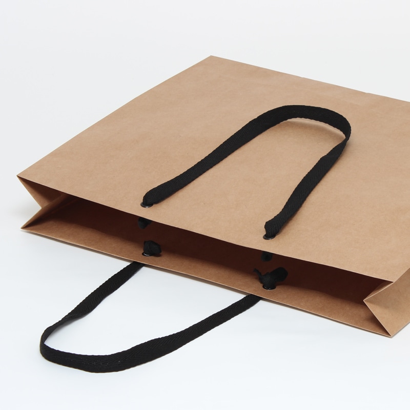 紙袋 HEIKO 紙袋 25チャームバッグ 25CB MS1 未晒 黒C 50枚/袋 003276807