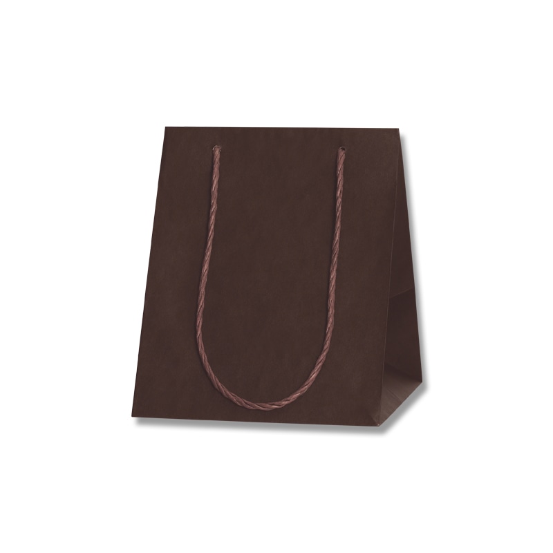 HEIKO 手提げ紙袋 カラーアレンジバッグ 3S 焦茶 10枚/袋