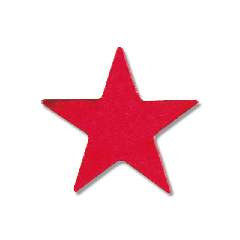 HEIKO タックラベル(シール) No.332 星 赤 23×25mm 18片/束